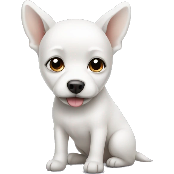 Small white dog emoji
