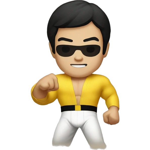 bruce lee one inch punch emoji