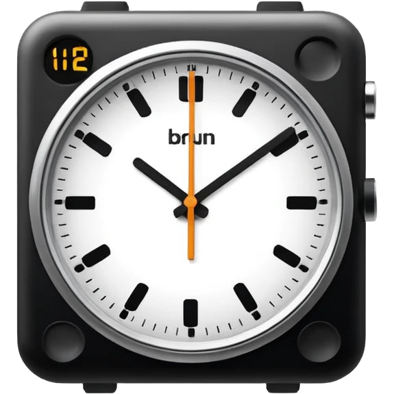 mac os icon clock braun emoji