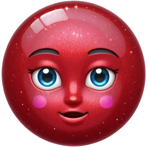 red glitter mark check emoji