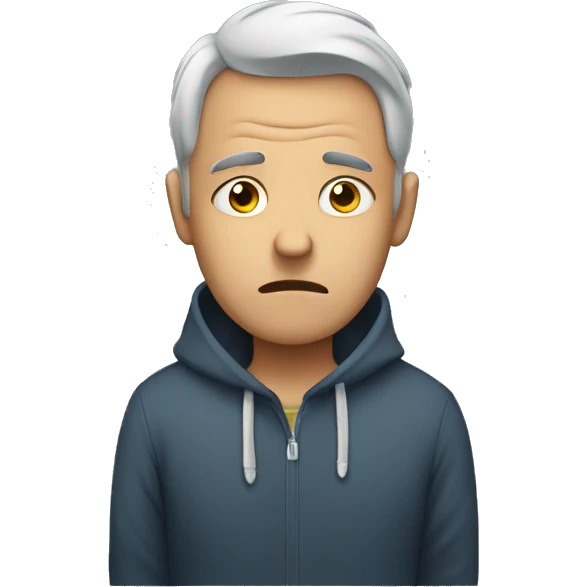 man depressive emoji