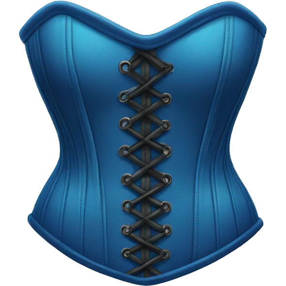 Blue corset emoji