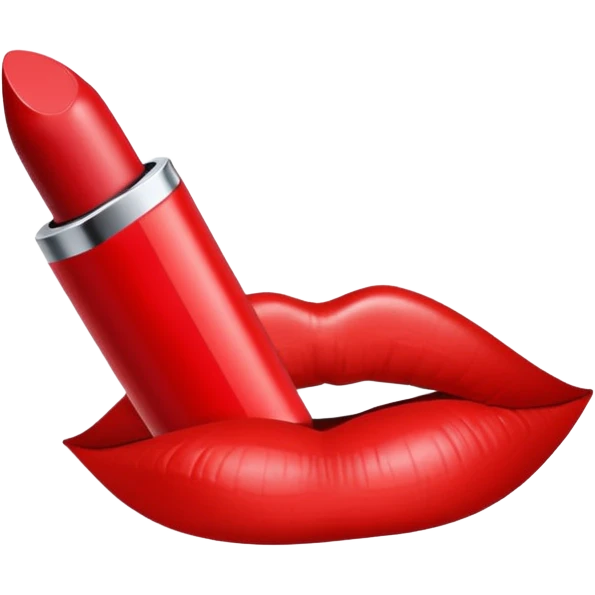 Lipstick mark emoji