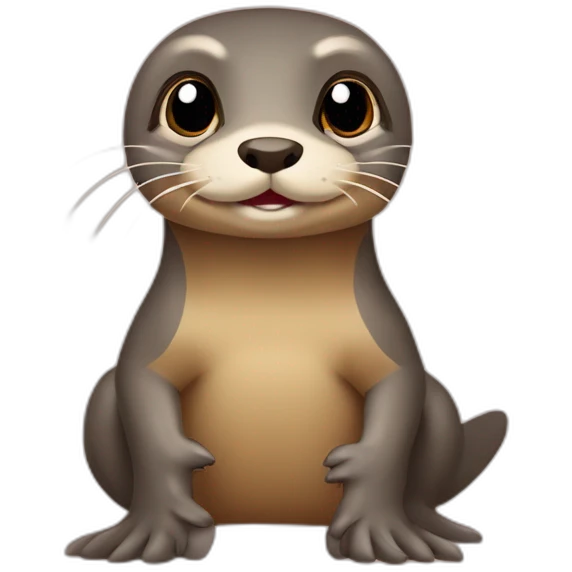 Loutre sur le dos d’une tortue emoji