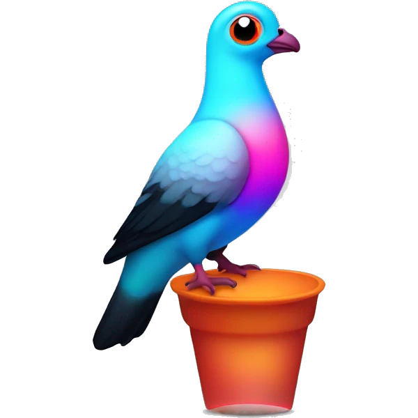 lava lamp pigeon emoji