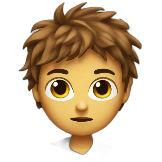 angry designer brown hair in a newspaper emoji