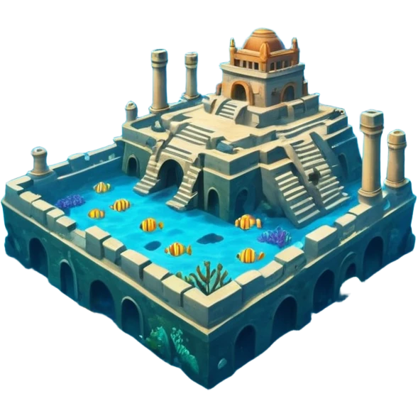 The Lost Island of Atlantis emoji