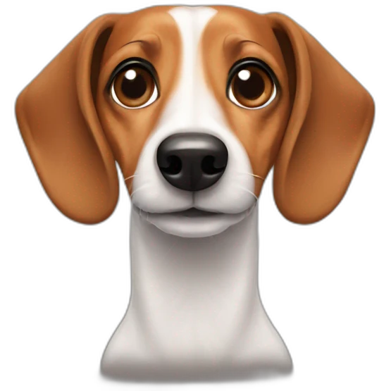 jack russel dachshund face front emoji