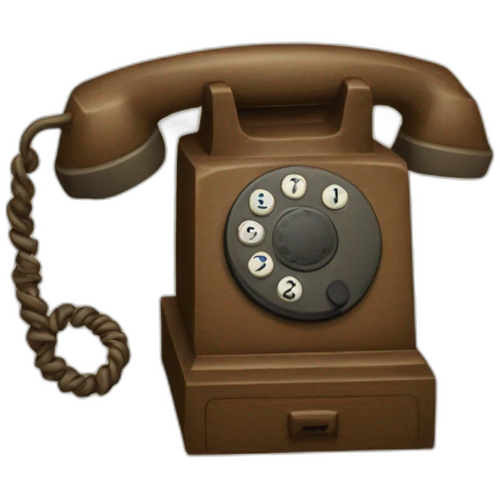 Teléfono antiguo emoji