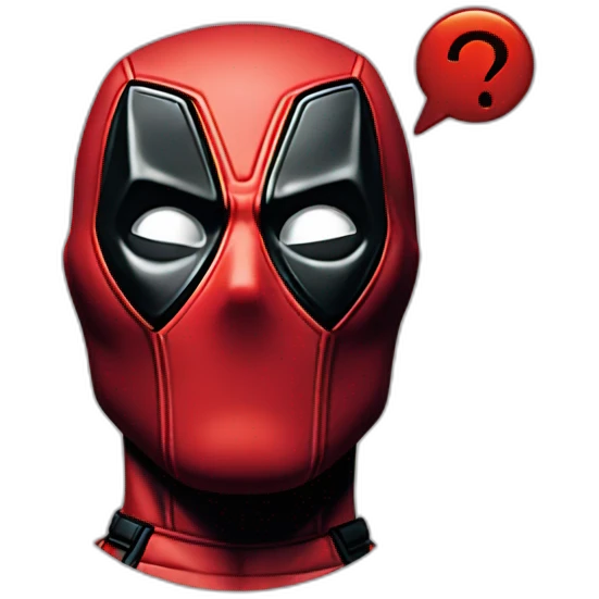 Deadpool in shock emoji