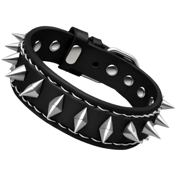emo black bracelet with spikes emoji