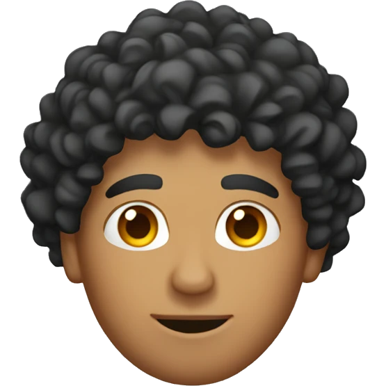 mexican guy with curly hair emoji