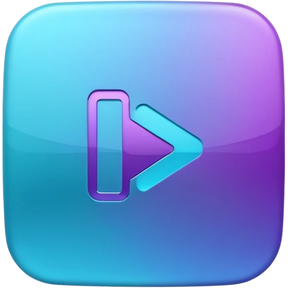 Purple and Cian Symbol youtube app emoji