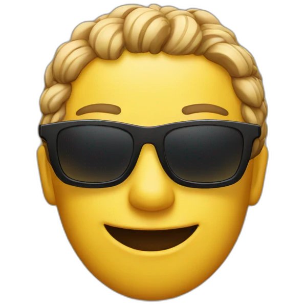 Emoji with sunglasses  emoji