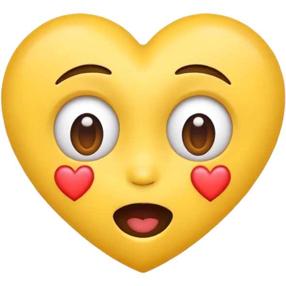 Shaking face emoji but with heart shaped eyes emoji