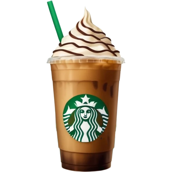 Starbucks iced coffee with Dubai chivalry bar with green filling and burn Khalifa  emoji