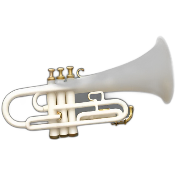 The White trumpet emoji