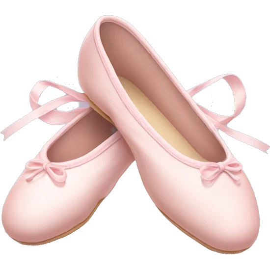 Pale pink ballet shoes emoji