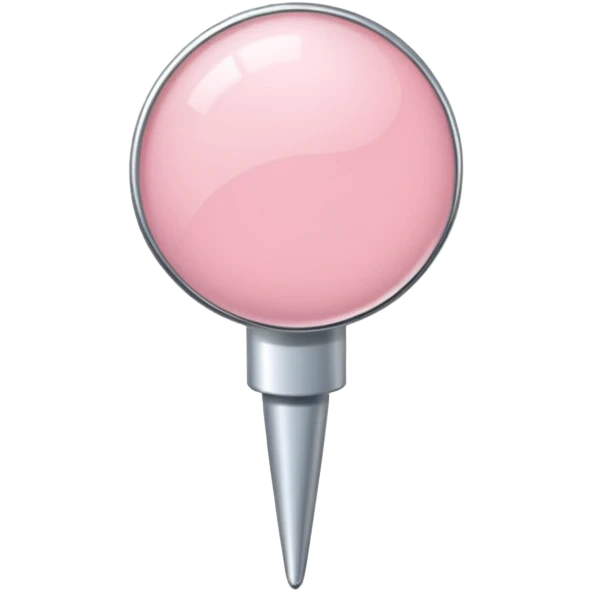 pale pink push pin  emoji