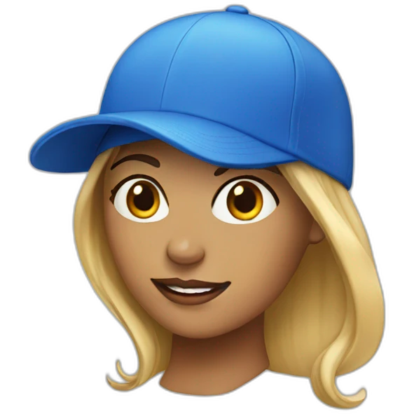 women-with-cap-blue emoji
