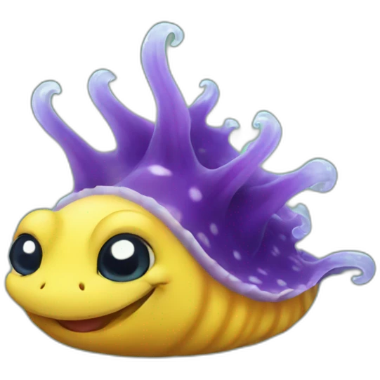 Sea slug happy emoji