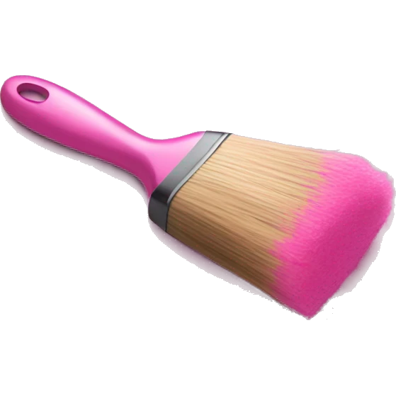 pink brush emoji