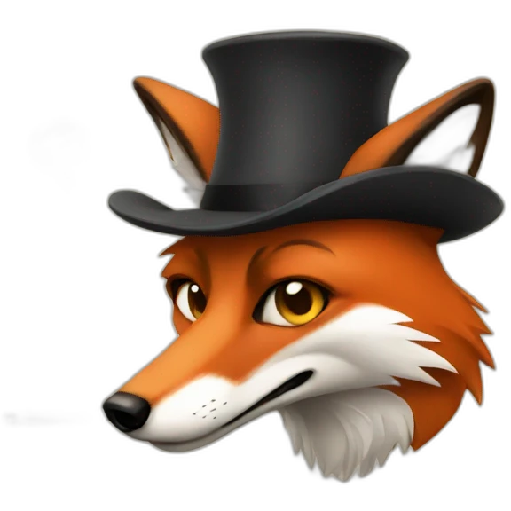 Smoking fox emoji