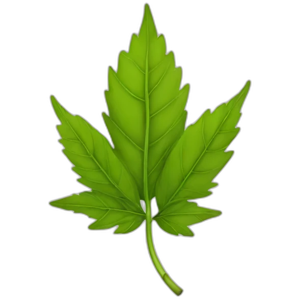 Canabis feuille emoji