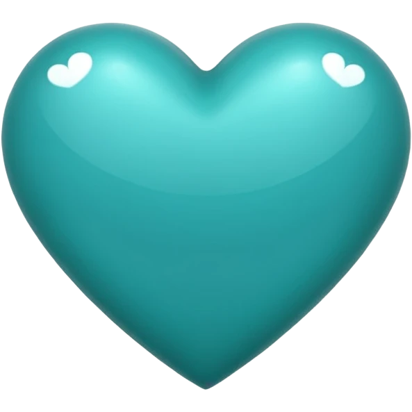 Ios Teal heart emoji emoji