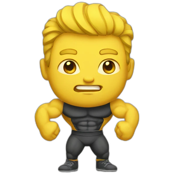 yellow muscle emoji