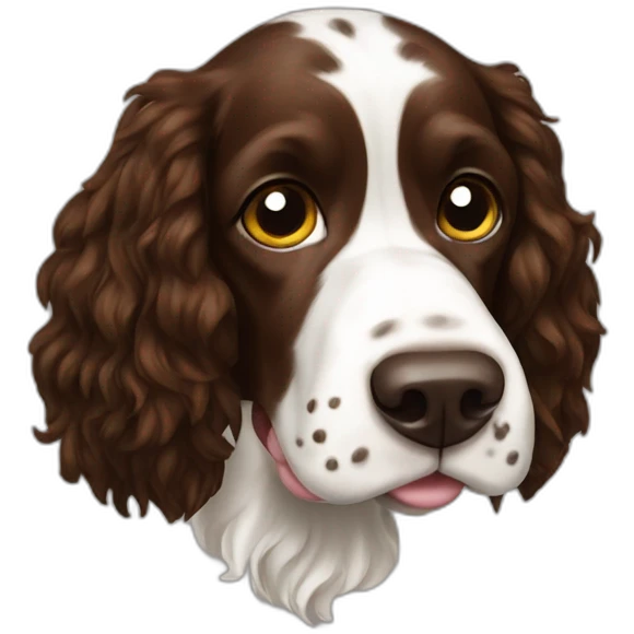 Springer spaniel poop emoji