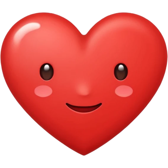 Create a hand drawn flat minimal love reaction emoji for a new social media app emoji