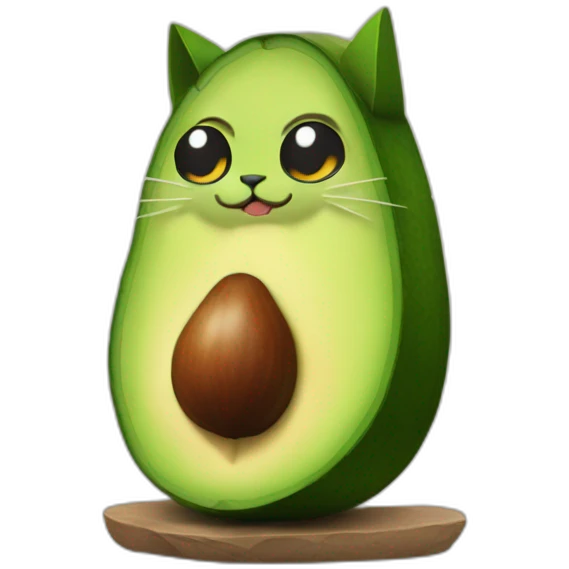 avocado cat batman emoji