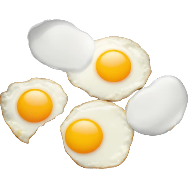 Frying pan with sunny side up egg emoji