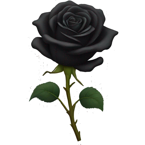 Black rose emoji