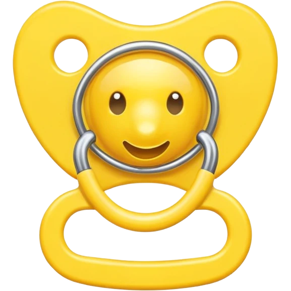 Chupeta amarela emoji