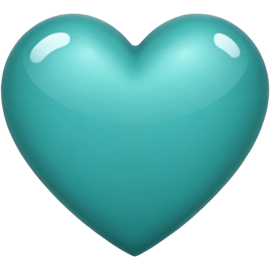 Teal heart da best  emoji