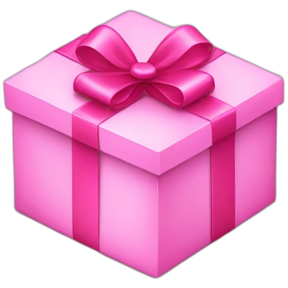 pink gift emoji