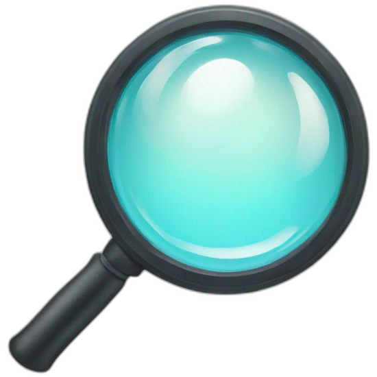 magnifying glass emoji
