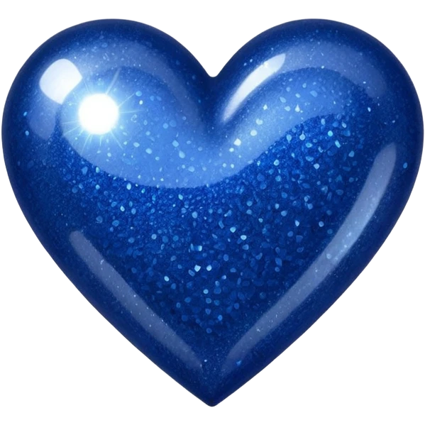 navy blue glitter heart emoji