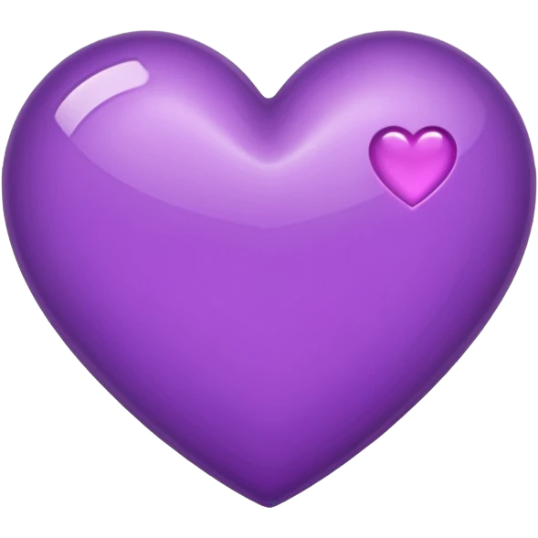 Coeur violet Normal iPhone emoji