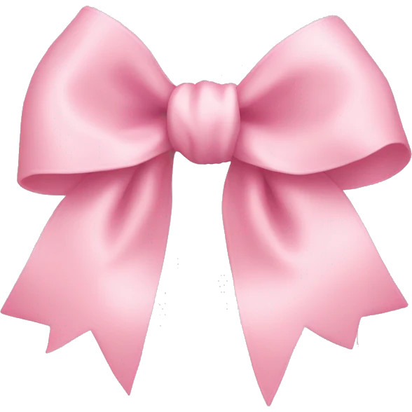 Baby pink bow emoji