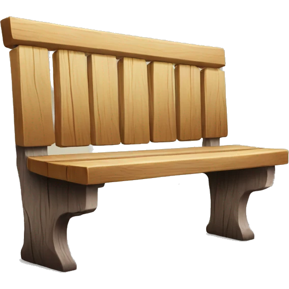 wood bench emoji