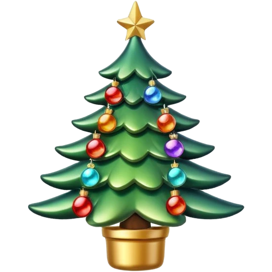 Красивое новогоднее елочное украшение emoji