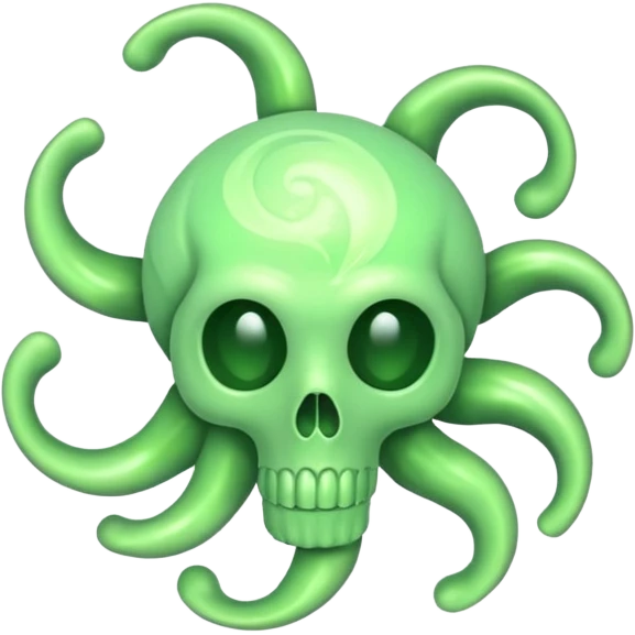 cyanide poison, light green emoji