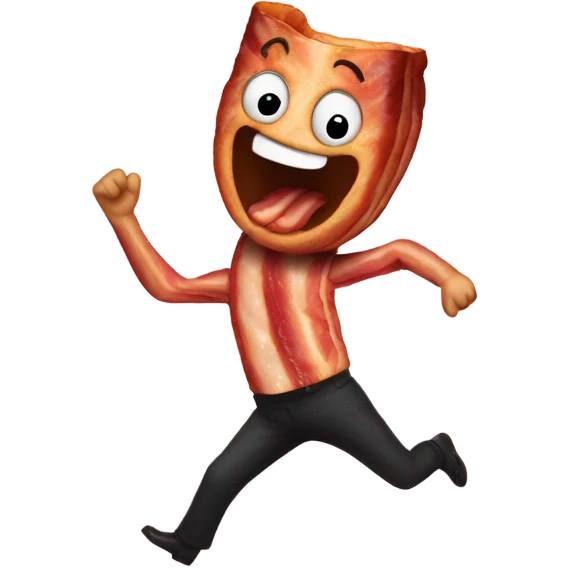 Dancing bacon emoji