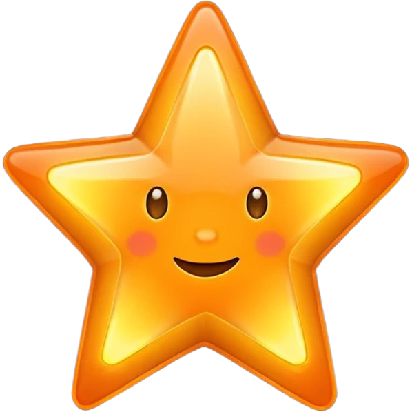 Orange star emoji