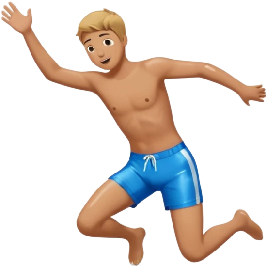jumpimg into swimming pool splash emoji