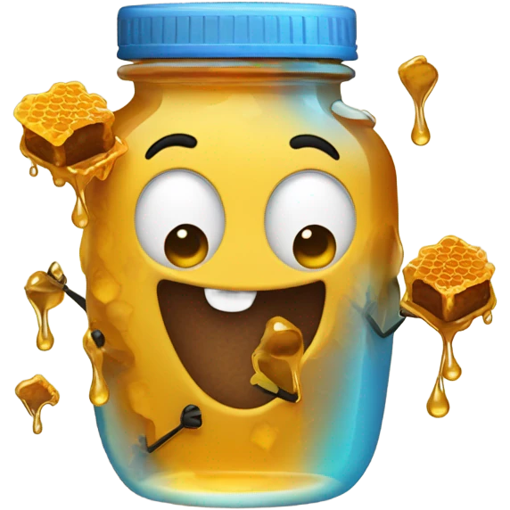 emoji eating wild honey emoji