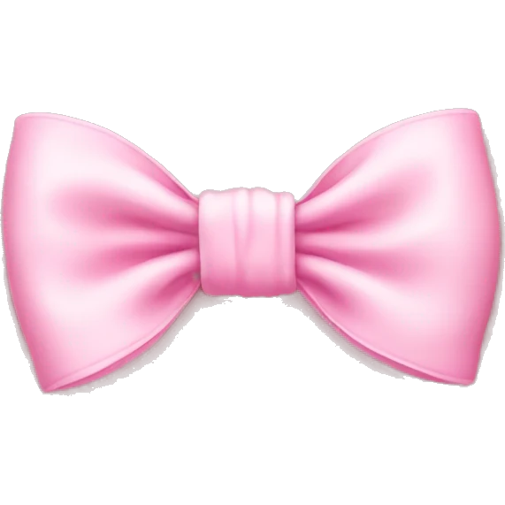 Baby pink bow emoji